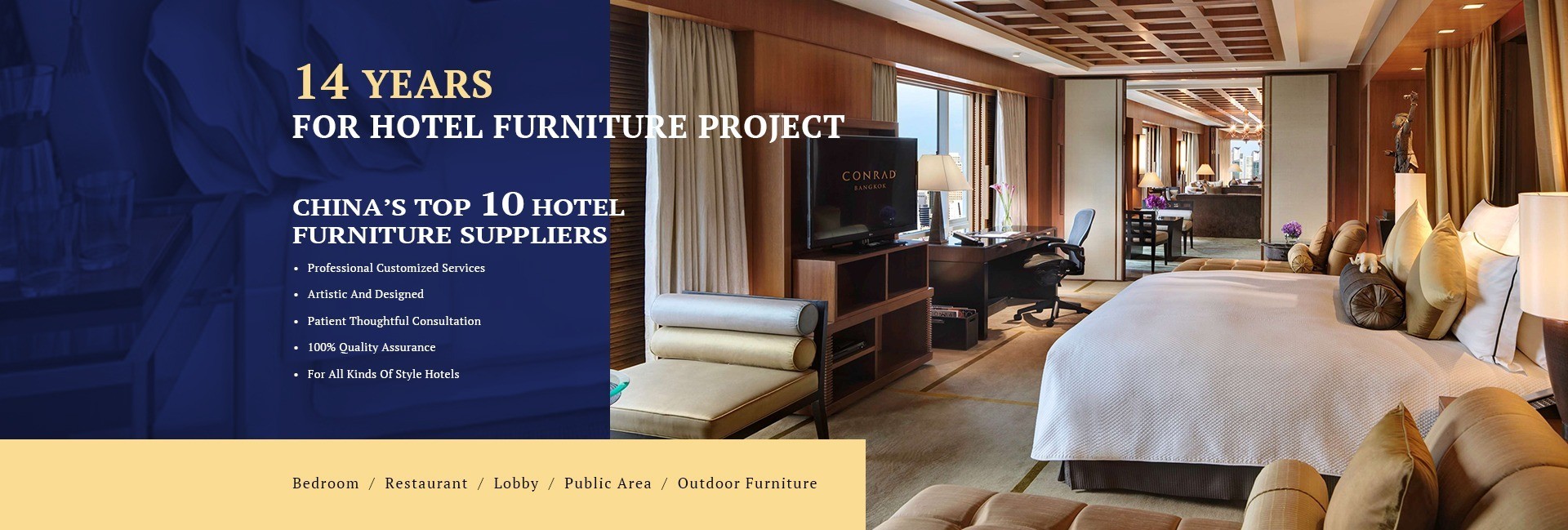 Quality Luxury Hotel Furniture factory