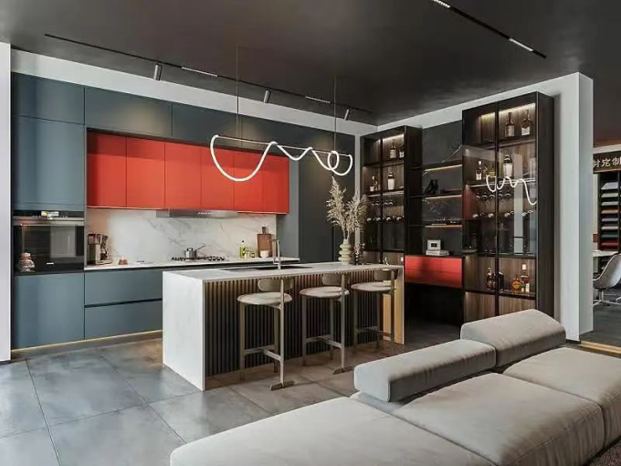 Contemporary Modern Light Luxury Decorative Wine Cabinet 0