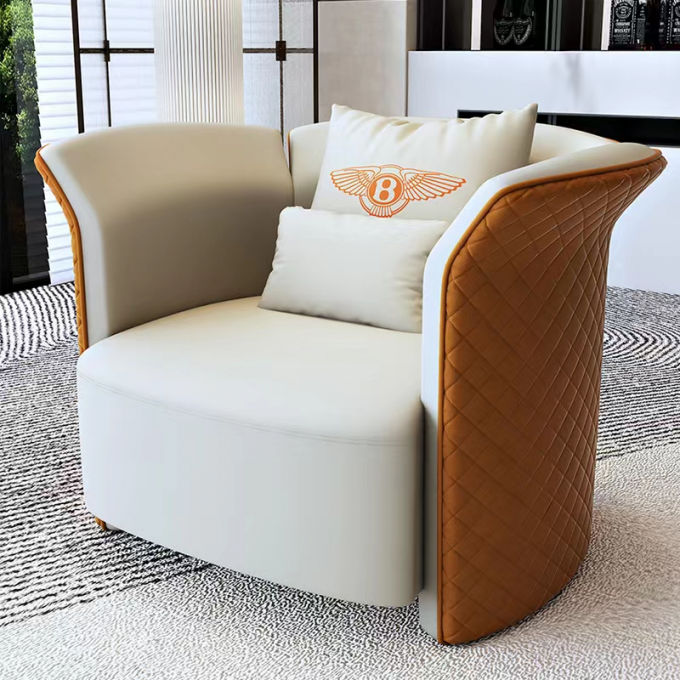 Club Guest Office Waiting Sofa Luxury Hotel Lobby Round Sofa 1