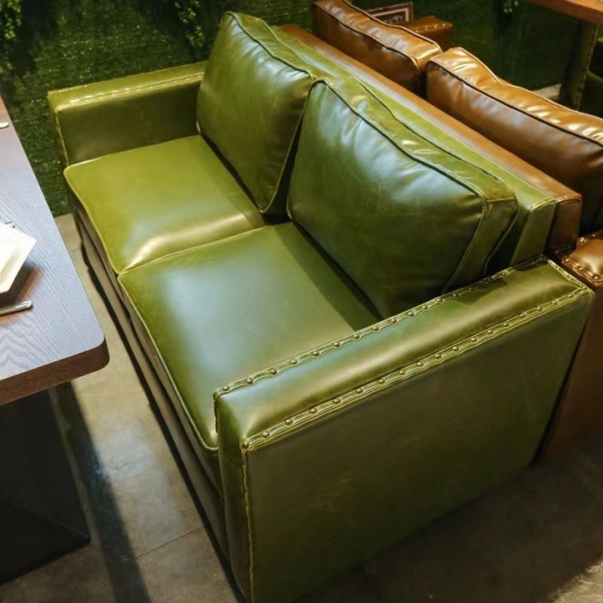 Antique Luxury U Shape Semi Circle Booth Seating Leather Hotel Restaurant Sofa Seats 1
