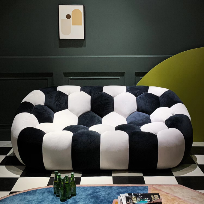 Luxury French Hotel Room Sofa Bubble Pumpkin Sofa 2