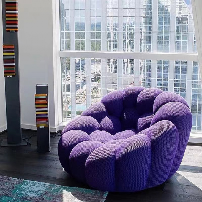 Luxury French Hotel Room Sofa Bubble Pumpkin Sofa 5
