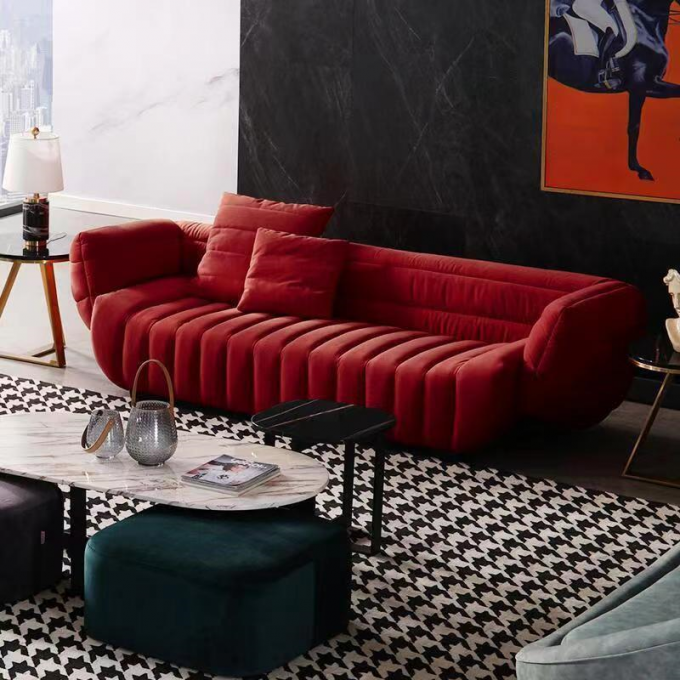 Postmodern Luxury Hotel Furniture Sofa Grand Piano With Velvet Fabric 0