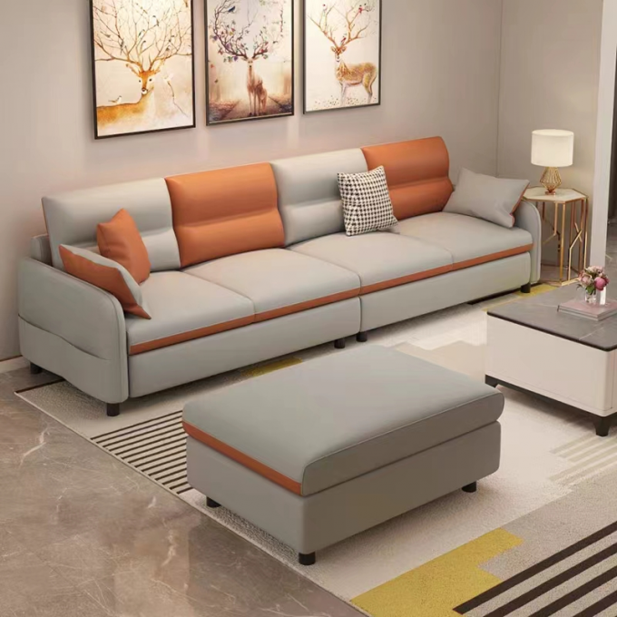 Hotel Living Room Modern Luxury Leather Sofa Sophisticated Craftsman 0