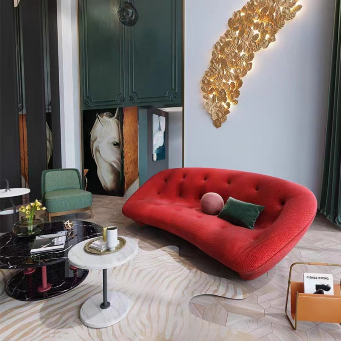 Luxury Modern Curved Sofa Italian Modern Hotel Furniture Home 2