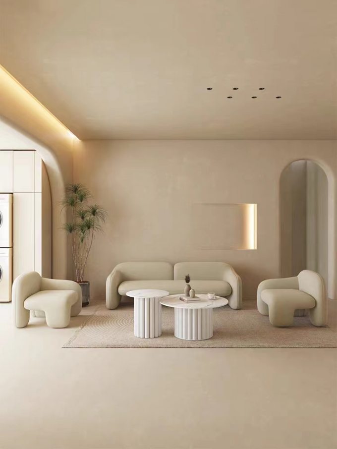 Art Creative Hotel Lobby Furniture Lounge Area Sofa Chair Sets 2