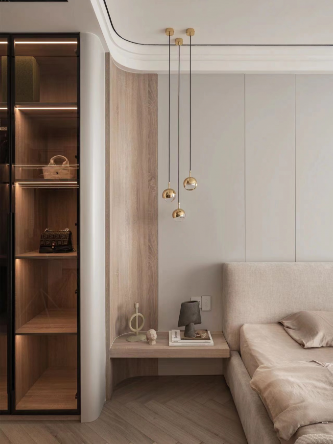 Luxury Wardrobe Hotel Room Cabinets Bedroom Dressing  Cabinet Integrated 4