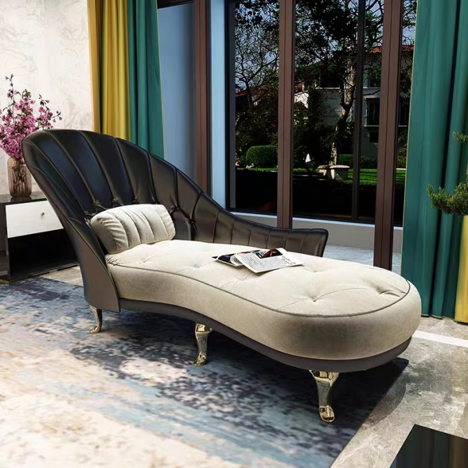 Postmodern Custom Sofa Bed Leather Velvet Recliner Sofa Chair 0