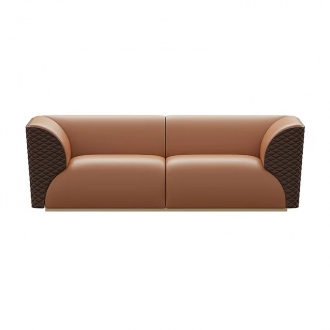Luxury Modern Leather Sofa Set Couch Living Room Sofa Hotel Villa 4