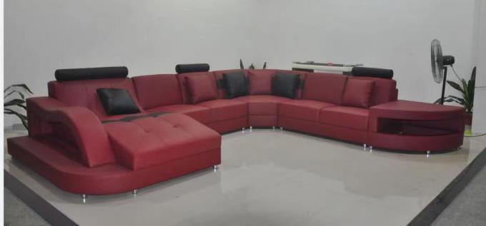 Custom Luxury Hotel Furniture Regal Elegance  Antique Reclining Leather Sofa Bed Sectional 1