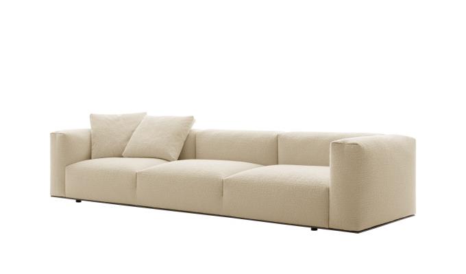 NEXTOP Hotel Room Fabric Leather 3 People Sofa Customised Luxury Hotel Furniture 0