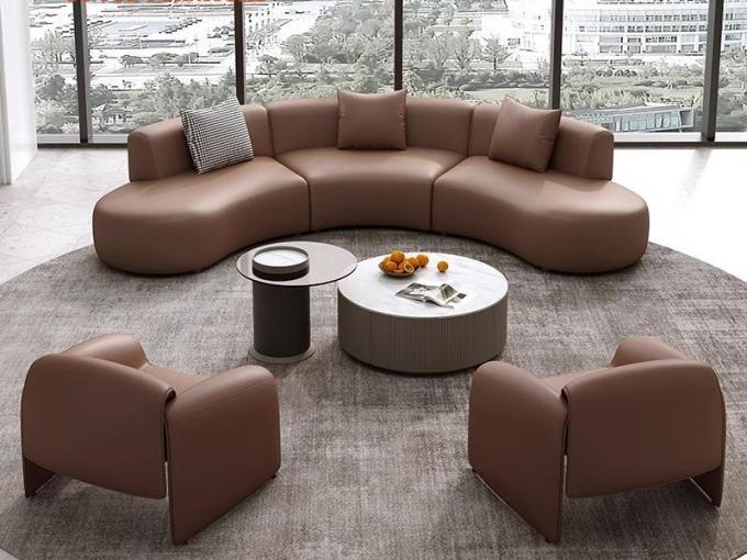 Luxury Hotel Lobby Reception And Negotiation Booth Sofa Table And Chair Set 2