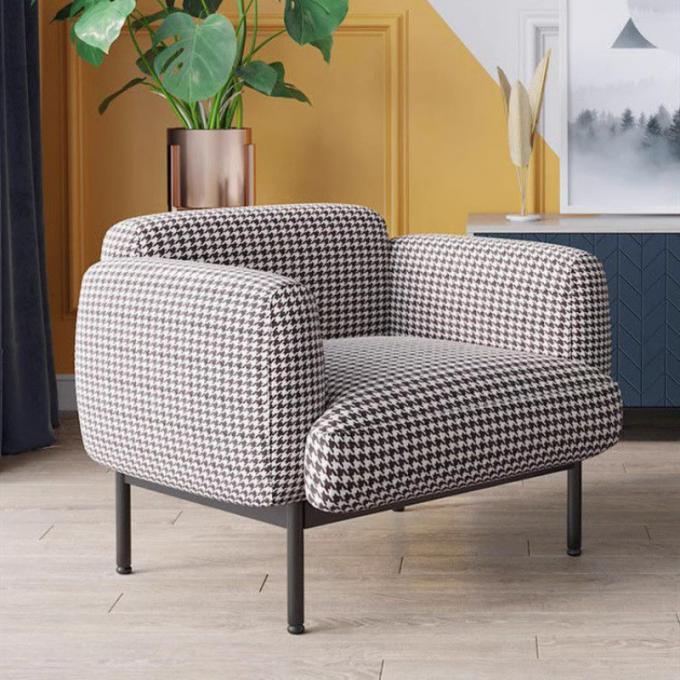 Hotel single sofa chair bedroom sofa custom fabric leisure chair 0