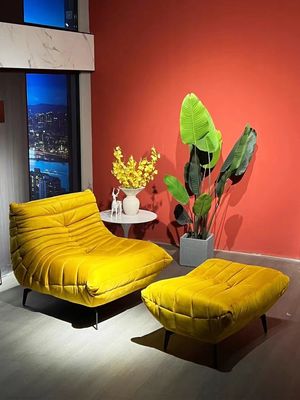 Good price Velvet Leisure Sofa Chair Fabric Living Room Chaise Longue Customized online