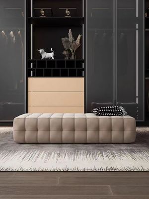 Good price Tech Fleece Velvet Sofa Bench Bed End Stool Cloakroom Shoe Stool online