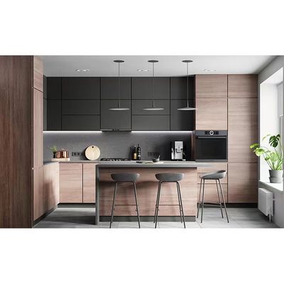 Good price Integral Modern Solid Wood Cabinet Hotel Kitchen Cabinet online