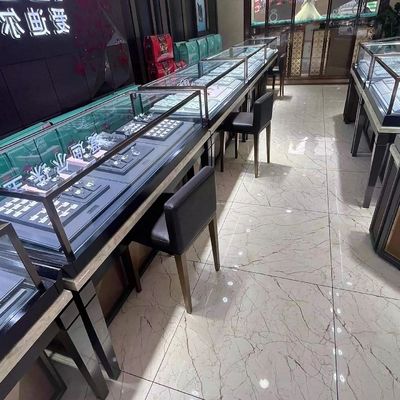 Good price Anti Rust Luxury Display Cabinets Hardware Mall High End Display Cabinets online