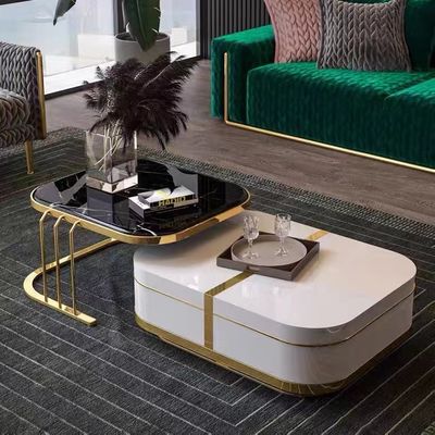 Good price Hotel Custom Modern Marble Luxury Coffee Table With Hidden Storage online