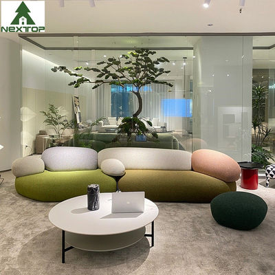 Good price Cobblestone Design Fabric Sofa Set Combination Living Room Lobby Pebble Sofa online