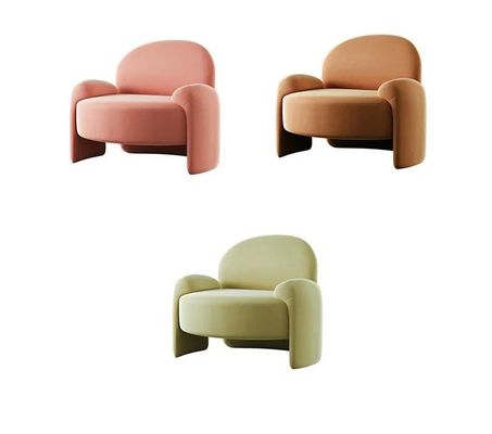 Good price Nordic Minimalist Hotel Lobby Furniture  Home Velvet Lazy Single Lounge Chair online