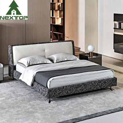 Good price Villa Upscale Bedroom Sets Home Modern Simple Fabric Upholstered Bed online
