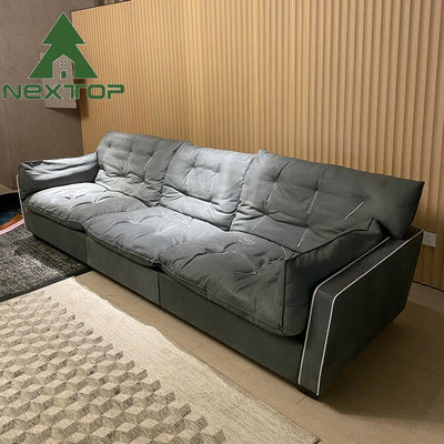 Good price Light Green Comfortable Fabric 3 4 5 6 Seater Long Sofa Customization online
