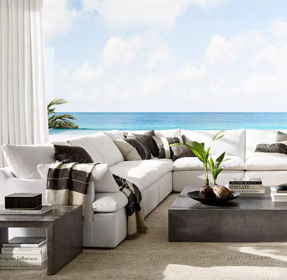 Good price Modern Fashion Outdoor Leisure Home Furniture Straight L Shape Sofa Set online