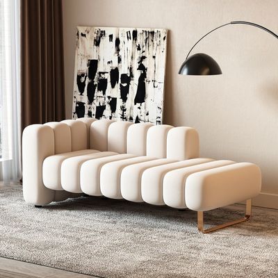Good price Modern Velvet Fabric Backrest Bedside Stool Bedroom Toffee Chair Lazy Sofa online