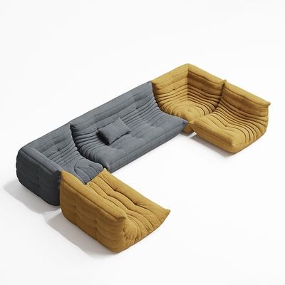 Good price High End Hotel Lobby Lounge Fabric Relaxing Lazy Togo Unit Sofa Set online