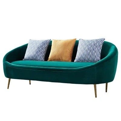 Good price Modern Fashion Hotel Guest Room Velvet Sofas Undertake Hotel Projects online