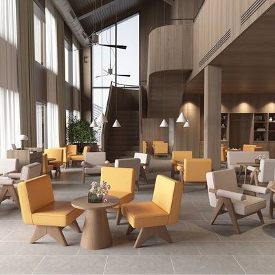 Good price Five Star Hotel Lobby Furniture Negotiation Sofa Table And Chair Set online
