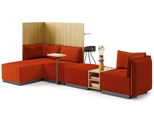 Good price Aesthetic Interior Sectional Fabric Sofa With Integrated Magazine Rack online