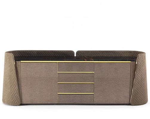 Good price Luxury Wooden Structure Storage Sideboard Cabinet With Marble Basin Top online