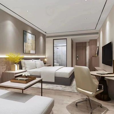 Good price 5 Star Minimalist Design Hotel Project Bedroom Solid Wood Furniture Set online