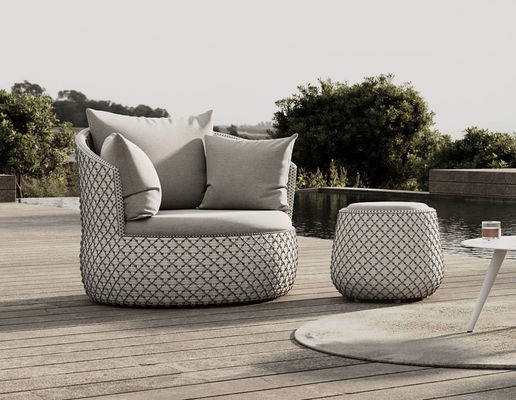 Good price Modern Minimalist Style Rattan Hotel Sofa Chair Set For Outdoor online