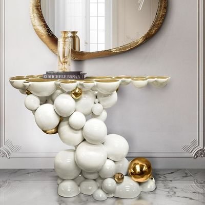 Good price Star Hotel Art Bubble Style Entryway Table With Sturdy Metal Base online