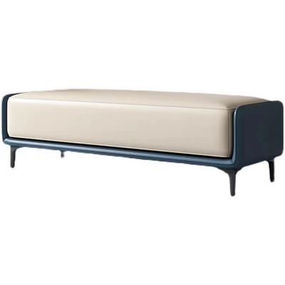 Buy Custom Luxury Leather Footstool Ottoman Design Bed End Stool For Hotel Bedroom online manufacture