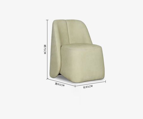 Buy Minimalist 5 Star Hotel Lobby Furniture Velvet Single Lazy Sofa Chair online manufacture