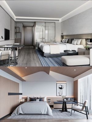 Buy Multi Type Hotel Suite Deluxe Bedroom Furniture Light Color online manufacture