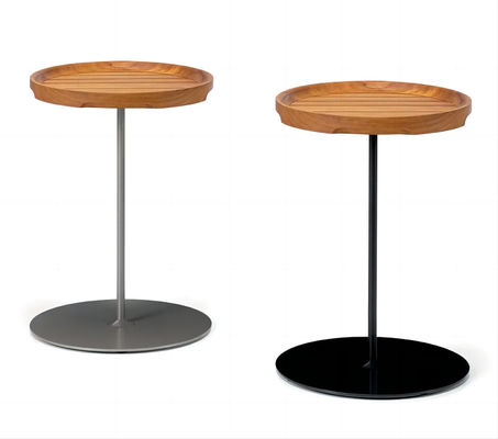 Buy Plywood Small Side Coffee End Table Wooden Top Steel Base Tables For Lounge online manufacture