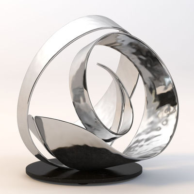 Buy Stainless Steel Water Ripple Art Sculpture Hotel Leisure Area Design Furniture online manufacture