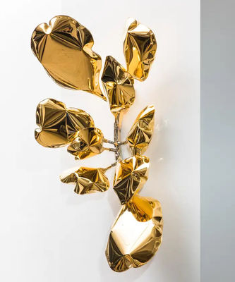 Buy Aesthetic Gold Mirrored Wall Decor Hotel Lobby Suite Interior Accent Furniture online manufacture