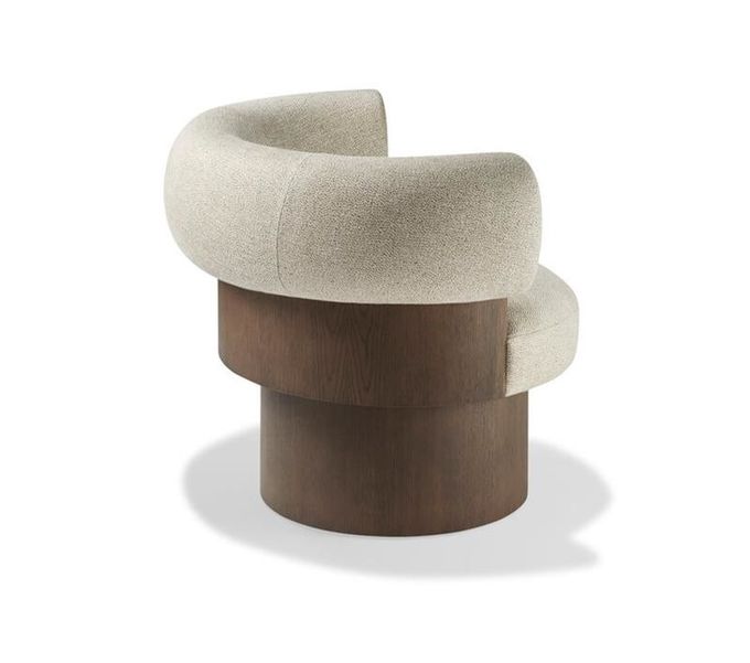 Apartment Solid Wood Sofa Living Room Creative Single Fabric Leisure Chair 4