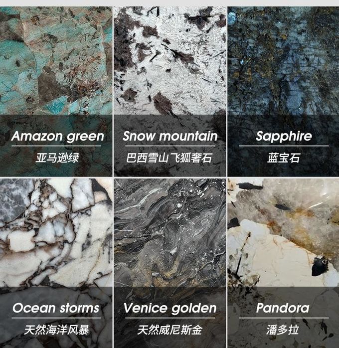 Italian Minimalist Custom Marble Dining Table Rectangular Stainless Steel 3