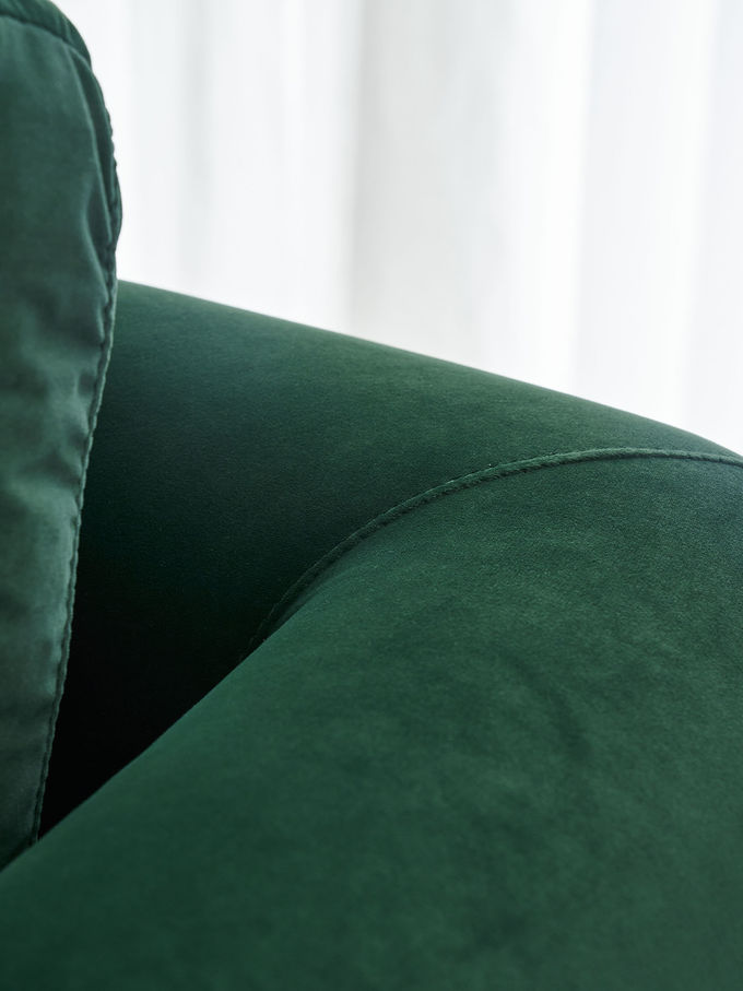 Living Room Velvet Single Lounge Sofa Chair Italian Minimalist Hotel Furniture 4