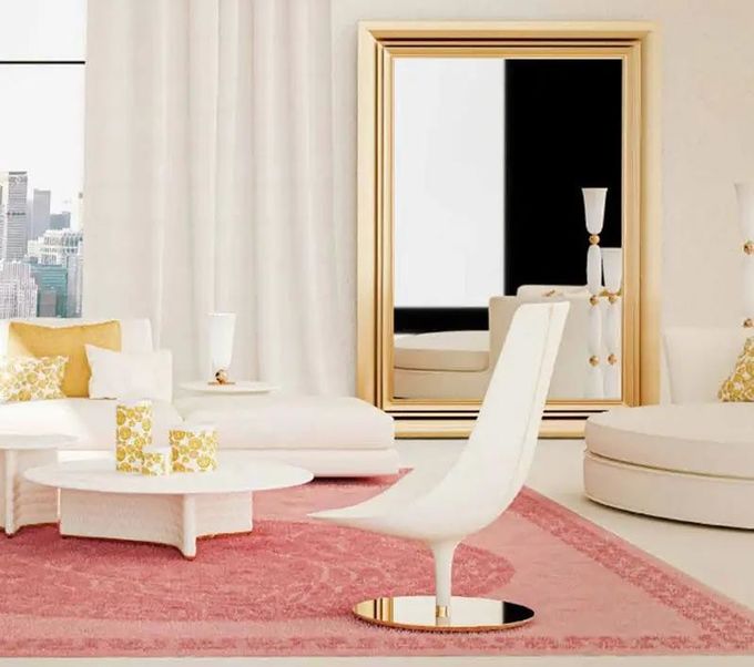 Nordic Modern Personality Leather Lounge Swivel Chair Creative Shaped 2