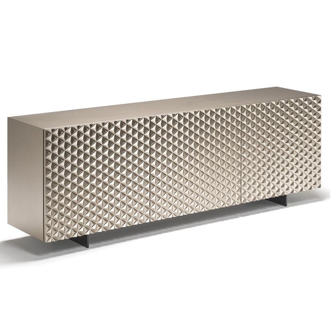 Metal Solid Wood Silver Luxury Sideboard Cabinets For Dining Room Living Room 0