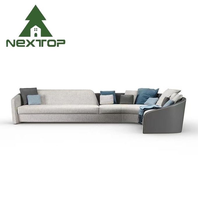 One-Stop Solution fabric Sofa Design Italian Art Design Living Room Corner Set 1