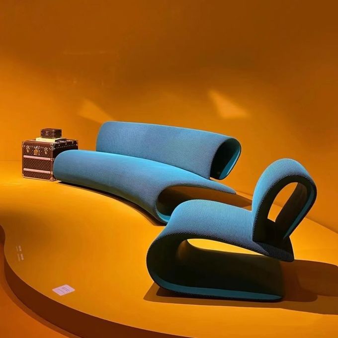 Modern Creative Hotel Lobby Furniture Reception Terrace Sofa And Chair Set 0