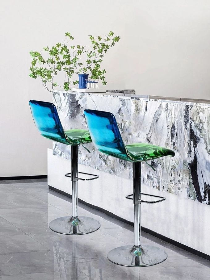 Lifting Senior Restaurant Home Office Bar Chair Petal Transparent 0